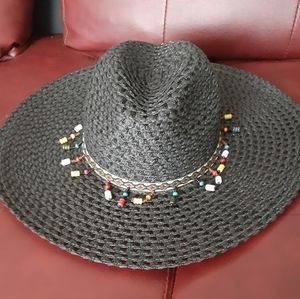 Straw Wide-Brim Fedora